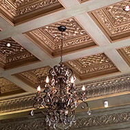 Chandelier in the Sage Library