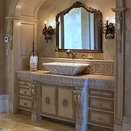 Cabinets in the Master Bath